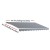 Instahut Retractable Folding Arm Awning, Manual Sunshade 4Mx3M, Pearl Grey, UV-Resistant Polyester, Aluminium Frame