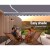 Instahut Retractable Folding Arm Awning, Manual Sunshade 4Mx3M, Pearl Grey, UV-Resistant Polyester, Aluminium Frame