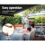 Instahut 5x3m Retractable Folding Arm Awning, Grey - UV-Resistant Polyester Sunshade with Aluminium Frame & Hand Crank