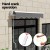 Instahut Motorised Retractable Folding Arm Awning, 2x1.5m, Grey – UV-Resistant Polyester, Aluminium Frame, Remote Control