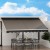 Instahut Motorised Retractable Folding Arm Awning 4Mx2.5M Grey - UV-Resistant, Aluminium Frame, Remote Control
