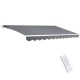 Instahut Motorised Retractable Awning, 4x2.5M, Pearl Grey, UV-Resistant, Aluminium Frame, Remote Control Included