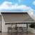 Instahut Motorised 4x3M Retractable Folding Arm Awning - Grey, UV-Resistant Polyester, Remote Control, Aluminium Frame