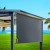 Instahut Retractable Outdoor Awning 1.8x2.5M Grey, UV Resistant, Aluminium Frame, Easy Install, Hand Crank Roll-Back