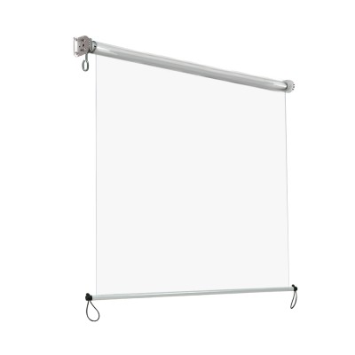 Instahut Outdoor Transparent Roll Down Awning - 1.5x2.4M, UV-Resistant PVC, Aluminium Frame, Easy Install, Hand Crank
