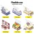 Instahut Outdoor Transparent Roll Down Awning - 1.5x2.4M, UV-Resistant PVC, Aluminium Frame, Easy Install, Hand Crank