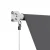 Instahut 2.1x2.1M Grey Retractable Pivot Arm Window Awning - UV-Resistant, Durable Aluminium & Polyester Shade