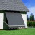 Instahut 2.1x2.1M Grey Retractable Pivot Arm Window Awning - UV-Resistant, Durable Aluminium & Polyester Shade