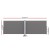 Instahut 2x6M Grey Retractable Side Awning - UV-Resistant Polyester, Steel Frame, Auto Roll-Back, Outdoor Privacy Screen