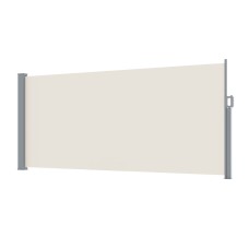 Instahut 1.4x3M Cream Retractable Side Awning - UV Resistant Polyester, Steel Frame, Automatic Roll-Back for Outdoor Use