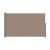 Instahut 1.8x3M Brown Side Awning - UV Resistant, Retractable Outdoor Sun Shade with Steel Frame for Patios & Balconies
