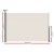 Instahut 2x3M Cream Side Awning - UV & Tear-Resistant Polyester, Steel Frame, Retractable Sun Shade for Patios & Gardens