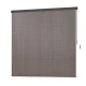 Instahut 3x2.5M Brown Outdoor Blinds: UV-Resistant, Light-Filtering Roll Down Awning with Aluminium Valance & Hand Crank
