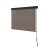 Instahut 3x2.5M Brown Outdoor Blinds: UV-Resistant, Light-Filtering Roll Down Awning with Aluminium Valance & Hand Crank