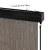 Instahut 3x2.5M Brown Outdoor Blinds: UV-Resistant, Light-Filtering Roll Down Awning with Aluminium Valance & Hand Crank