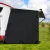 Weisshorn Caravan Privacy Screen Black 1.95x2.2M - Water-Repellent, UV Protection, Reversible, Easy Setup with Carry Bag