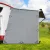 Weisshorn Caravan Privacy Screen End Wall 1.95 x 2.2M Grey, 180gsm PE, UV Sun Shade Awning, Water-Repellent, Re