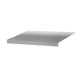 Weisshorn 12ft Caravan Awning Replacement Fabric - 18oz Vinyl, UV Protection, Water-Repellent, 340x242cm, Grey Fade