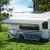 Weisshorn 16ft Caravan Awning RV Fabric - Durable 18oz Vinyl, UV Protection, Water-Repellent, 458x242cm, Grey Fade