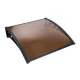 Instahut 1x1m Brown Window Door Awning - UV Resistant, 5mm Polycarbonate Sheet, Plastic Frame, Easy DIY Installation Instahut 1x1m Brown Window Door Awning - UV Resistant, 5mm Polycarbonate Sheet, Plastic Frame, Easy DIY Installation