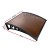 Instahut 1x1m Brown Window Door Awning - UV Resistant, 5mm Polycarbonate Sheet, Plastic Frame, Easy DIY Installation