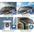 Instahut 1x1m Brown Window Door Awning - UV Resistant, 5mm Polycarbonate Sheet, Plastic Frame, Easy DIY Installation