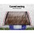 Instahut Window Door Awning 1x1.2m - Brown Polycarbonate Panel with Aluminium Bars, UV Rain Resistant, Easy DIY Install