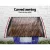 Instahut Window Door Awning 1x1.2m - Brown Polycarbonate Panel with Aluminium Bars, UV Rain Resistant, Easy DIY Install
