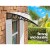 Instahut Window Door Awning 1x1.2m - Transparent Polycarbonate Panel, UV/Rain Resistant, Stylish Design, Easy Install