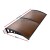 Instahut 1m x 2m Brown Window Awning & Door Canopy with 5mm UV-Resistant Polycarbonate Panel & Aluminium Frame