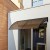 Instahut 1m x 2m Brown Window Awning & Door Canopy with 5mm UV-Resistant Polycarbonate Panel & Aluminium Frame