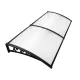 Instahut 1x2m Transparent Window Awning Door Canopy, UV and Rain Resistant, Aluminium Frame, Easy DIY Install