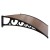 Instahut 1x2.4m Brown Window Door Awning - UV Resistant 5mm Polycarbonate Panel, Corrosion-Resistant Plastic Frame
