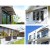 Instahut 1x2.4m Brown Window Door Awning - UV Resistant 5mm Polycarbonate Panel, Corrosion-Resistant Plastic Frame