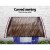 Instahut 1x2.4m Brown Window Door Awning - UV Resistant 5mm Polycarbonate Panel, Corrosion-Resistant Plastic Frame