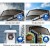Instahut 1x2.4m Brown Window Door Awning - UV Resistant 5mm Polycarbonate Panel, Corrosion-Resistant Plastic Frame