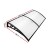 Instahut Transparent Window Door Awning 1x2.4m - Durable 5mm Polycarbonate Panel with Corrosion-Resistant Plastic Frame