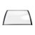 Instahut Transparent Window Door Awning 1x2.4m - Durable 5mm Polycarbonate Panel with Corrosion-Resistant Plastic Frame