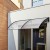 Instahut Transparent Window Door Awning 1x2.4m - Durable 5mm Polycarbonate Panel with Corrosion-Resistant Plastic Frame