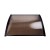 Instahut 1x4M Brown Window Door Awning, UV-Resistant 5mm Polycarbonate, Corrosion-Free Aluminium & Plastic Frame