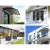 Instahut 1x6M Window Door Awning - Brown 5mm Polycarbonate, UV & Rain Resistant, Aluminium Frame, Easy DIY Installation