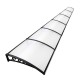Instahut 1x6m Transparent Window Door Awning - 5mm Polycarbonate Panel, UV Resistant, Aluminium Bars, Easy Install