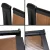 Instahut 1x2M Window Door Awning Canopy, Brown PC Panel & Black Plastic Frame, UV & Rain Resistant, Easy DIY Install