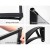 Instahut 1m x 4m Transparent Window Awning & Door Canopy, Black Plastic Frame, UV-Resistant, Durable Polycarbonate Sheet
