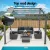 Instahut 3x4m Aluminium Frame Gazebo Pergola with Adjustable UV-Resistant Canopy, Water Resistant, Grey Outdoor Shelter Instahut 3x4m Aluminium Frame Gazebo Pergola with Adjustable UV-Resistant Canopy, Water Resistant, Grey Outdoor Shelter
