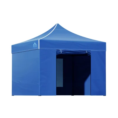 Instahut 3x3 Pop Up Gazebo Marquee: 500D Oxford Fabric, UV & Water Resistant, Adjustable Height, Bonus Fly Mesh & Bag