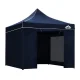 Instahut 3x3 Navy Pop Up Gazebo Marquee, 500D Oxford Fabric, UV & Water Resistant, Easy Setup, Adjustable Heights
