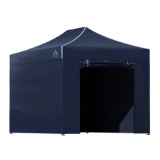 Instahut 3x4.5m Pop Up Gazebo: Navy Oxford Fabric, UV & Water Resistant, Adjustable Height, Quick Setup, Steel Frame