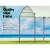 Instahut 4x3m Iron Art Gazebo Marquee - UV & Water-Resistant PE Tent for Weddings, Camping, Parties - Beige Canopy