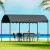 Instahut 4x3m Iron Art Gazebo Marquee - UV & Water-Resistant Outdoor Wedding Tent, Steel Frame, Easy Setup, Grey